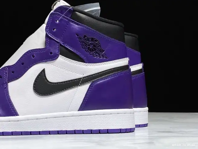 Cheap 1 Jordan Court Purple 555088-500 Air High OG 0607